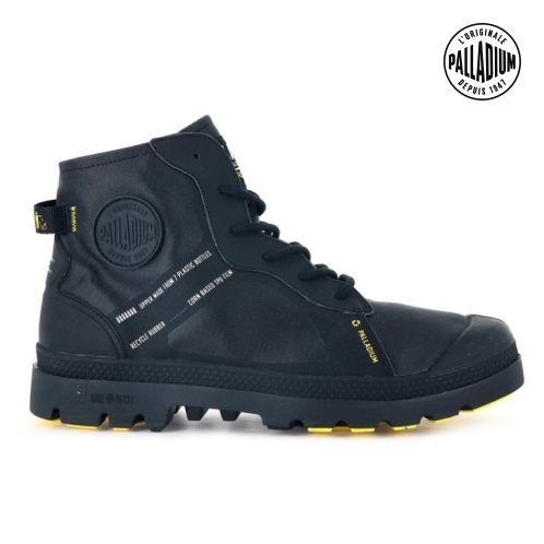 Palladium Pampa Lite+ RC WP+ 2 Men's Boots Black | UK P256-RBT